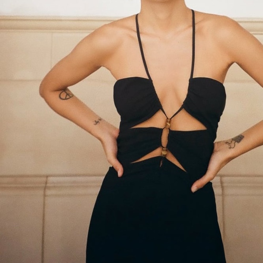 Black Cut Out Dress Size: Small